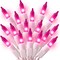 100 Count Mini Pink Lights String, 21ft Pink Christmas Tree Lights Plug in,Christmas Pink String Lights for Room, Valentine's Day Outdoor Porch Decor Birthday Celebrations and Weddings Decorations